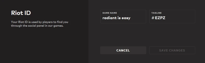 Valorant'ta Yeni Riot ID Giriliş Resmi
