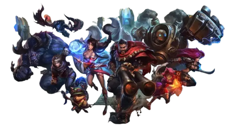 League of Legends Karakterleri Alistar, Ezreal, Ahri, Graves, Blitcrank, Annie, Teemo