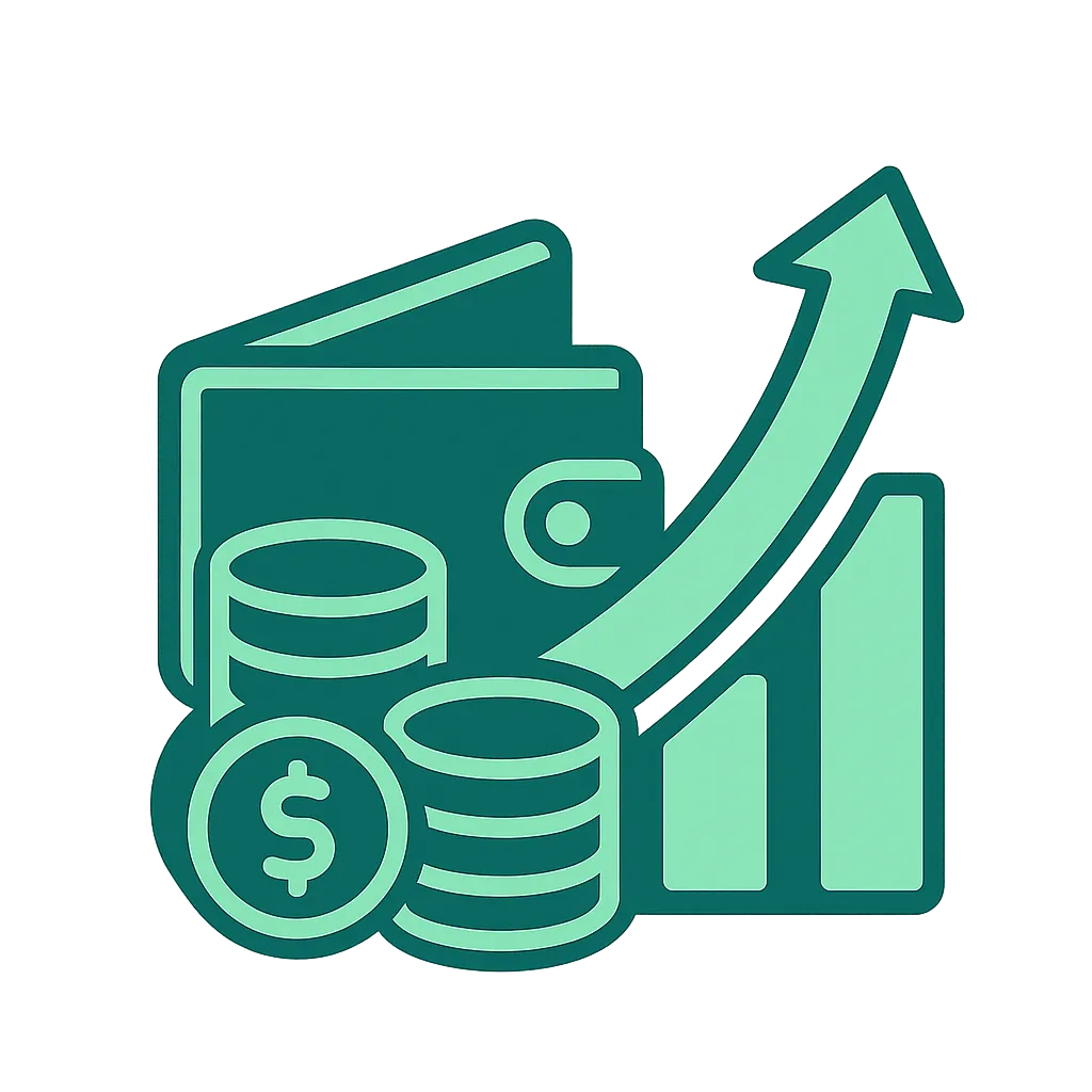 Coins / earnings illustration